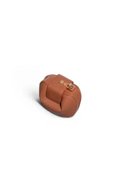Gabriela Hearst Rafaela Coin Purse in Cognac Nappa Leather | Thumbnail 3 Gabriela Hearst Rafaela Coin Purse in Cognac Nappa Leather | Thumbnail 3