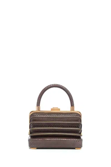 Gabriela Hearst Small Diana Bag in Charcoal Snakeskin | Thumbnail 2 Gabriela Hearst Small Diana Bag in Charcoal Snakeskin | Thumbnail 2