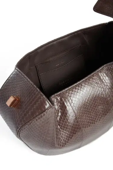 Gabriela Hearst Nina Bag in Charcoal Snakeskin | Thumbnail 4 Gabriela Hearst Nina Bag in Charcoal Snakeskin | Thumbnail 4
