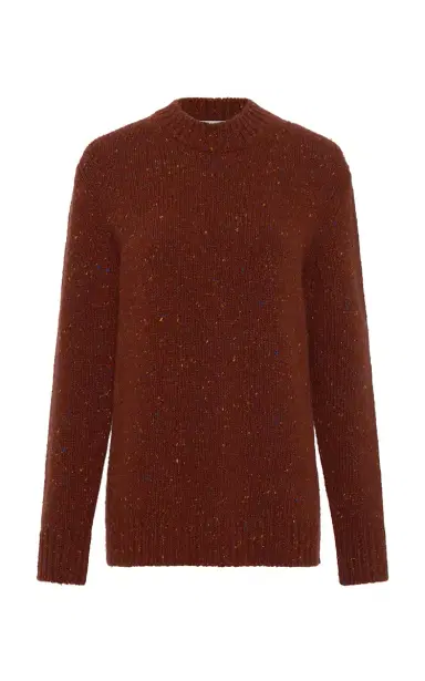 Gabriela Hearst Alfie Knit Sweater in Burnt Sienna Multi Speckle Aran Cashmere | Thumbnail 1 Gabriela Hearst Alfie Knit Sweater in Burnt Sienna Multi Speckle Aran Cashmere | Thumbnail 1