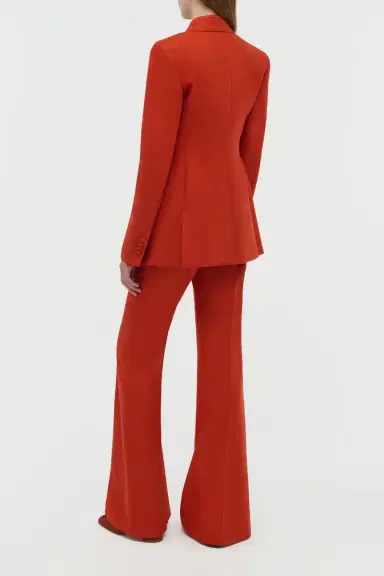 Gabriela Hearst Rhein Flare Pant in Antelope Orange Wool Cashmere Flannel | Thumbnail 4 Gabriela Hearst Rhein Flare Pant in Antelope Orange Wool Cashmere Flannel | Thumbnail 4