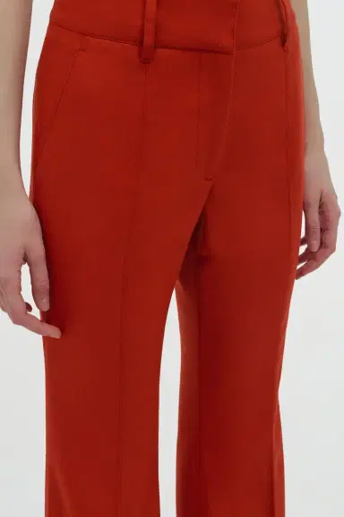 Gabriela Hearst Rhein Flare Pant in Antelope Orange Wool Cashmere Flannel | Thumbnail 5 Gabriela Hearst Rhein Flare Pant in Antelope Orange Wool Cashmere Flannel | Thumbnail 5