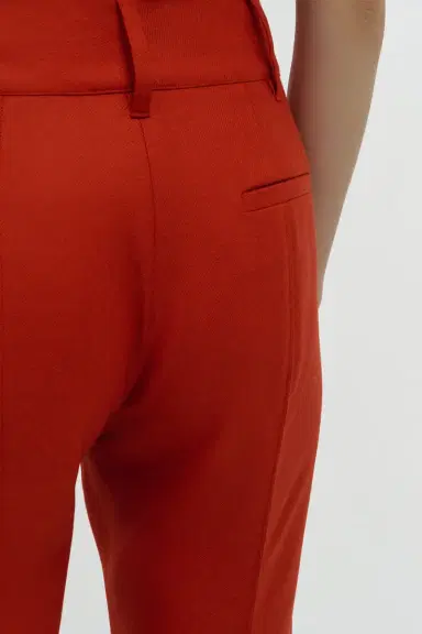 Gabriela Hearst Rhein Flare Pant in Antelope Orange Wool Cashmere Flannel | Thumbnail 6 Gabriela Hearst Rhein Flare Pant in Antelope Orange Wool Cashmere Flannel | Thumbnail 6