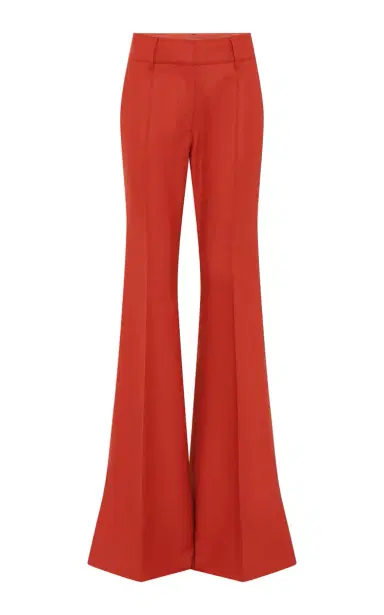 Gabriela Hearst Rhein Flare Pant in Antelope Orange Wool Cashmere Flannel | Thumbnail 1 Gabriela Hearst Rhein Flare Pant in Antelope Orange Wool Cashmere Flannel | Thumbnail 1