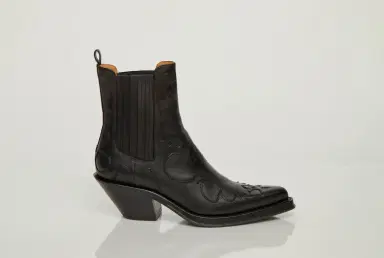 Gabriela Hearst Cassidy Cowboy Ankle Boot in Black Leather | Thumbnail 5 Gabriela Hearst Cassidy Cowboy Ankle Boot in Black Leather | Thumbnail 5