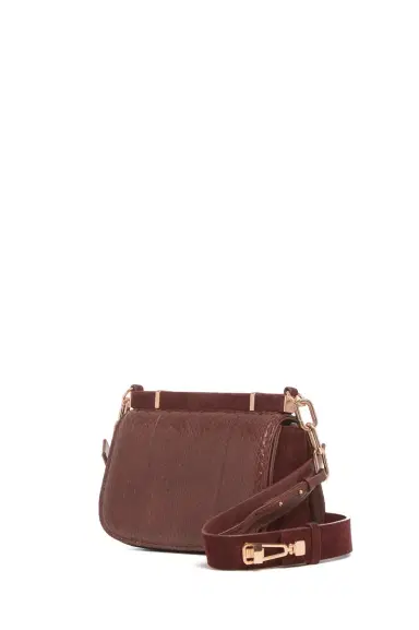 Gabriela Hearst Small Dern Crossbody Bag in Chocolate Snakeskin & Suede | Thumbnail 2 Gabriela Hearst Small Dern Crossbody Bag in Chocolate Snakeskin & Suede | Thumbnail 2