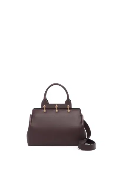 GABRIELA HEARST Small Amethyst Tote Bag in Bordeaux Nappa Leather | Thumbnail 3 GABRIELA HEARST Small Amethyst Tote Bag in Bordeaux Nappa Leather | Thumbnail 3