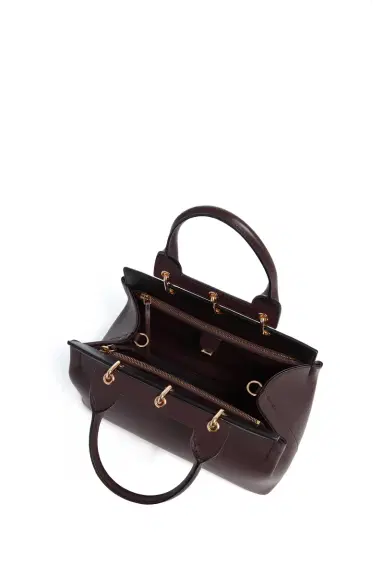GABRIELA HEARST Small Amethyst Tote Bag in Bordeaux Nappa Leather | Thumbnail 4 GABRIELA HEARST Small Amethyst Tote Bag in Bordeaux Nappa Leather | Thumbnail 4
