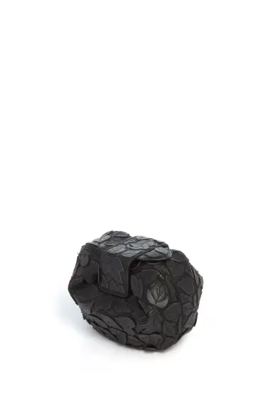 Gabriela Hearst Soft Demi Embroidered Leaves Clutch in Black Nappa Leather | Thumbnail 4 Gabriela Hearst Soft Demi Embroidered Leaves Clutch in Black Nappa Leather | Thumbnail 4
