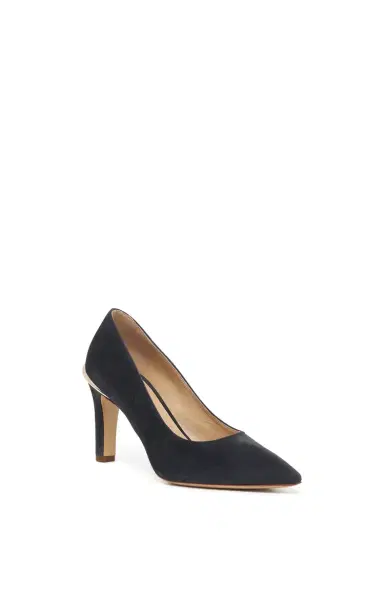 Gabriela Hearst Edwina High Heel Stiletto Pump in Charcoal Suede | Thumbnail 2 Gabriela Hearst Edwina High Heel Stiletto Pump in Charcoal Suede | Thumbnail 2