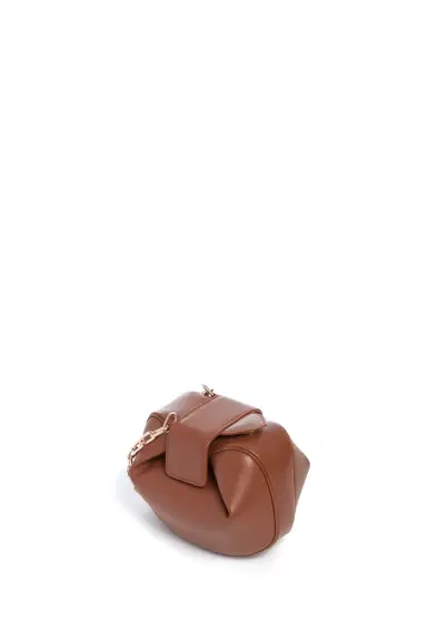 Gabriela Hearst Soft Demi Clutch with Chain in Cognac Nappa Leather | Thumbnail 3 Gabriela Hearst Soft Demi Clutch with Chain in Cognac Nappa Leather | Thumbnail 3