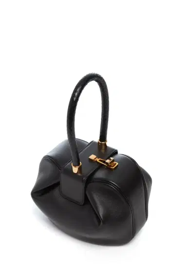 GABRIELA HEARST Nina Bag in Black Nappa Leather with Snakeskin Handle | Thumbnail 3 GABRIELA HEARST Nina Bag in Black Nappa Leather with Snakeskin Handle | Thumbnail 3