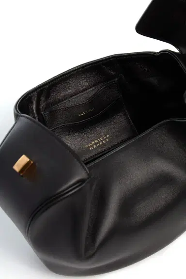 GABRIELA HEARST Nina Bag in Black Nappa Leather with Snakeskin Handle | Thumbnail 4 GABRIELA HEARST Nina Bag in Black Nappa Leather with Snakeskin Handle | Thumbnail 4