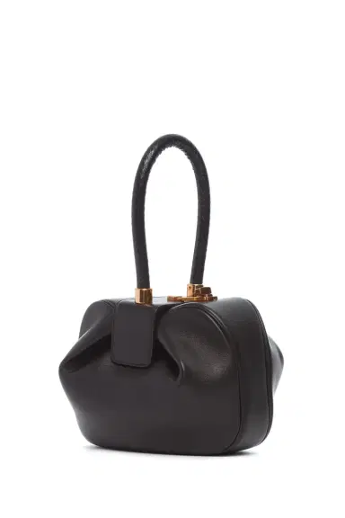 GABRIELA HEARST Nina Bag in Black Nappa Leather with Snakeskin Handle | Thumbnail 1 GABRIELA HEARST Nina Bag in Black Nappa Leather with Snakeskin Handle | Thumbnail 1