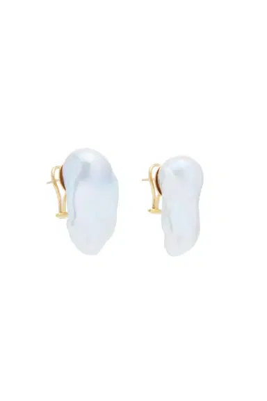 Gabriela Hearst Earrings in Baroque Freshwater Pearl & 18K Yellow Gold | Thumbnail 2 Gabriela Hearst Earrings in Baroque Freshwater Pearl & 18K Yellow Gold | Thumbnail 2