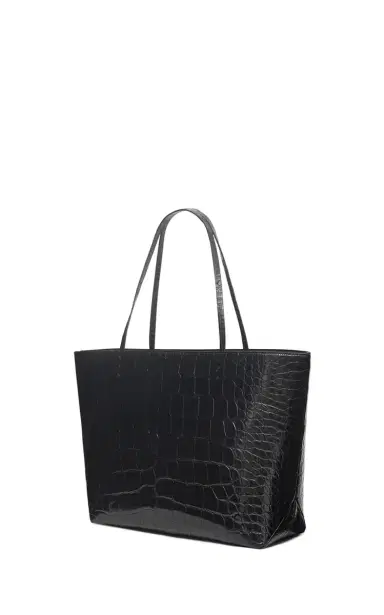 Gabriela Hearst Croco Tote Bag in Black Crocodile Leather | Thumbnail 4 Gabriela Hearst Croco Tote Bag in Black Crocodile Leather | Thumbnail 4