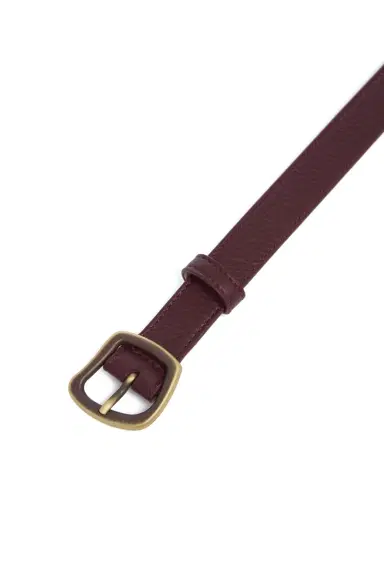 GABRIELA HEARST Small Simone Belt in Bordeaux Textured Leather | Thumbnail 3 GABRIELA HEARST Small Simone Belt in Bordeaux Textured Leather | Thumbnail 3