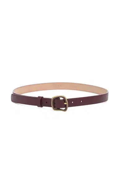 GABRIELA HEARST Small Simone Belt in Bordeaux Textured Leather | Thumbnail 1 GABRIELA HEARST Small Simone Belt in Bordeaux Textured Leather | Thumbnail 1