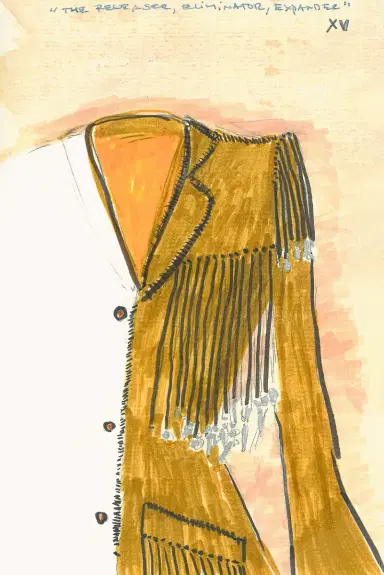 Gabriela Hearst Thaniel Fringe Trench Coat in Black Suede with Charms | Thumbnail 12 Gabriela Hearst Thaniel Fringe Trench Coat in Black Suede with Charms | Thumbnail 12