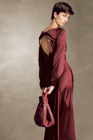 Gabriela Hearst Peyton Maxi Dress In Bordeaux Silk Satin | Thumbnail 2 Gabriela Hearst Peyton Maxi Dress In Bordeaux Silk Satin | Thumbnail 2