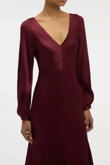 Gabriela Hearst Peyton Maxi Dress In Bordeaux Silk Satin | Thumbnail 6 Gabriela Hearst Peyton Maxi Dress In Bordeaux Silk Satin | Thumbnail 6