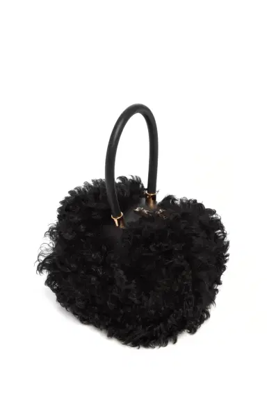 Gabriela Hearst Nina Bag in Black Shearling | Thumbnail 3 Gabriela Hearst Nina Bag in Black Shearling | Thumbnail 3