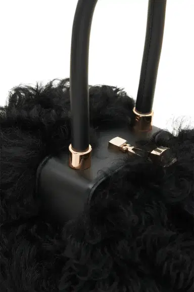 Gabriela Hearst Nina Bag in Black Shearling | Thumbnail 4 Gabriela Hearst Nina Bag in Black Shearling | Thumbnail 4