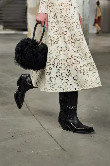 Gabriela Hearst Nina Bag in Black Shearling | Thumbnail 6 Gabriela Hearst Nina Bag in Black Shearling | Thumbnail 6