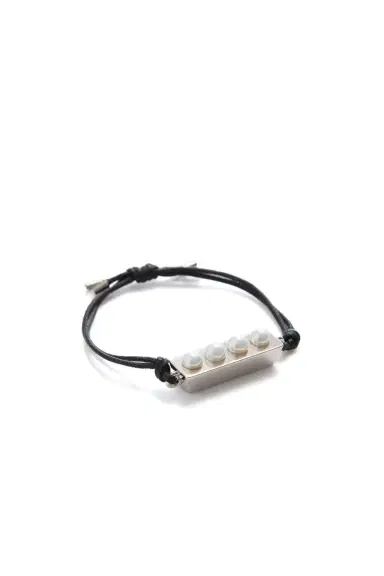 Gabriela Hearst Bar Bracelet in Platinum with Pearls | Thumbnail 3 Gabriela Hearst Bar Bracelet in Platinum with Pearls | Thumbnail 3