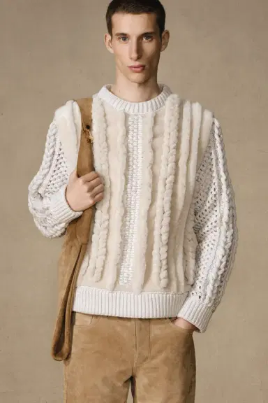 Gabriela Hearst Talus Knit Pullover in Cashmere & Shearling | Thumbnail 2 Gabriela Hearst Talus Knit Pullover in Cashmere & Shearling | Thumbnail 2
