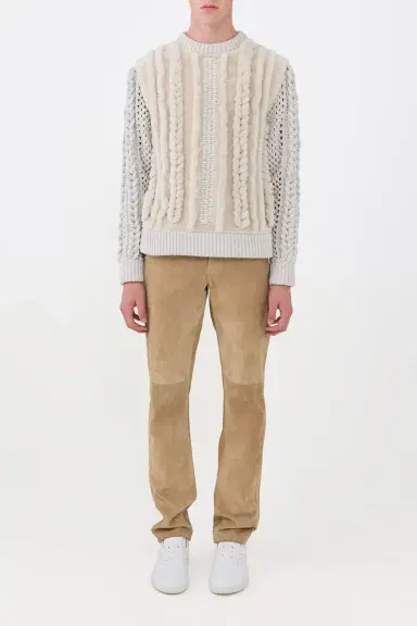 Gabriela Hearst Talus Knit Pullover in Cashmere & Shearling | Thumbnail 3 Gabriela Hearst Talus Knit Pullover in Cashmere & Shearling | Thumbnail 3