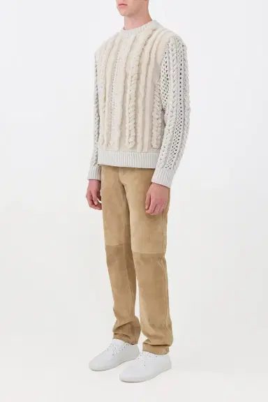 Gabriela Hearst Talus Knit Pullover in Cashmere & Shearling | Thumbnail 4 Gabriela Hearst Talus Knit Pullover in Cashmere & Shearling | Thumbnail 4
