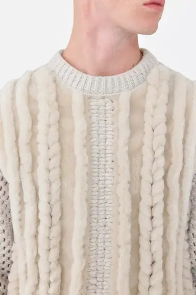 Gabriela Hearst Talus Knit Pullover in Cashmere & Shearling | Thumbnail 6 Gabriela Hearst Talus Knit Pullover in Cashmere & Shearling | Thumbnail 6