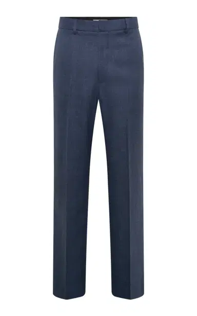 Gabriela Hearst Harold Pant in Denim Virgin Wool Silk with Linen | Thumbnail 1 Gabriela Hearst Harold Pant in Denim Virgin Wool Silk with Linen | Thumbnail 1