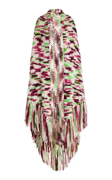 Gabriela Hearst Lauren Knit Wrap in Space Dye Jewel Multi Welfat Cashmere | Thumbnail 1 Gabriela Hearst Lauren Knit Wrap in Space Dye Jewel Multi Welfat Cashmere | Thumbnail 1