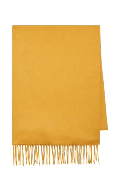 GABRIELA HEARST Blaine Fringe Scarf in Golden Birch Brushed Silk Cashmere | Thumbnail 1 GABRIELA HEARST Blaine Fringe Scarf in Golden Birch Brushed Silk Cashmere | Thumbnail 1