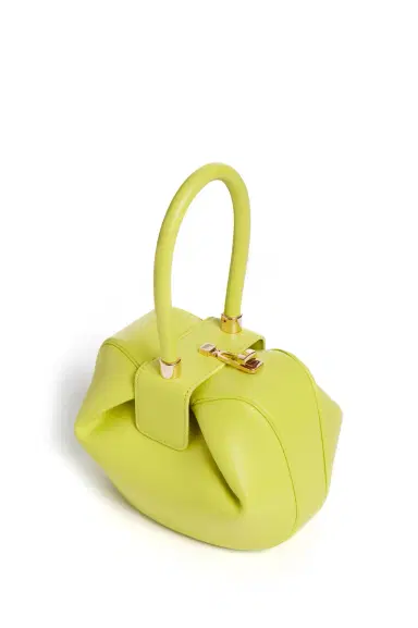 Gabriela Hearst Nina Bag in Lime Adamite Nappa Leather | Thumbnail 3 Gabriela Hearst Nina Bag in Lime Adamite Nappa Leather | Thumbnail 3
