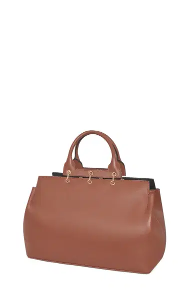 Gabriela Hearst Large Amethyst Tote Bag in Cognac Nappa Leather | Thumbnail 2 Gabriela Hearst Large Amethyst Tote Bag in Cognac Nappa Leather | Thumbnail 2