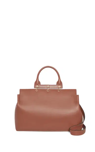 Gabriela Hearst Large Amethyst Tote Bag in Cognac Nappa Leather | Thumbnail 3 Gabriela Hearst Large Amethyst Tote Bag in Cognac Nappa Leather | Thumbnail 3
