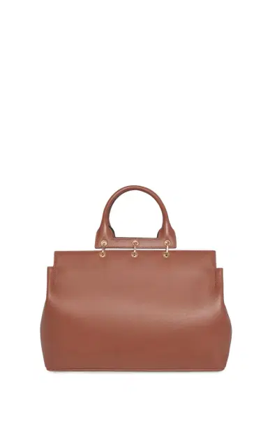 Gabriela Hearst Large Amethyst Tote Bag in Cognac Nappa Leather | Thumbnail 1 Gabriela Hearst Large Amethyst Tote Bag in Cognac Nappa Leather | Thumbnail 1