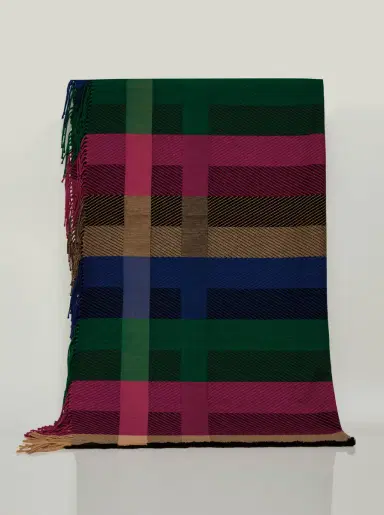 Gabriela Hearst Halo Plaid Blanket in Multi Cashmere | Thumbnail 4 Gabriela Hearst Halo Plaid Blanket in Multi Cashmere | Thumbnail 4