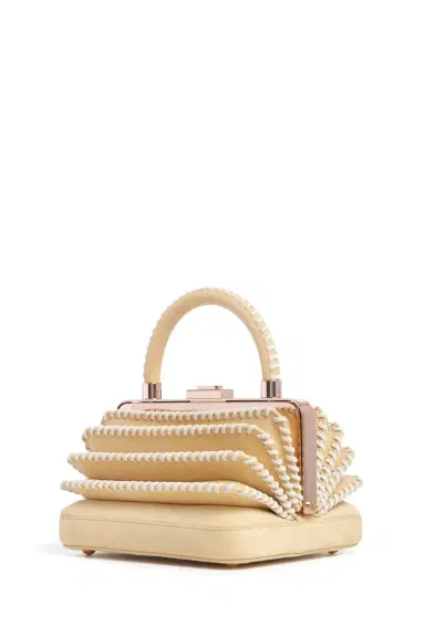 Gabriela Hearst Whipstitch Diana Bag in Nude Suede | Thumbnail 1 Gabriela Hearst Whipstitch Diana Bag in Nude Suede | Thumbnail 1