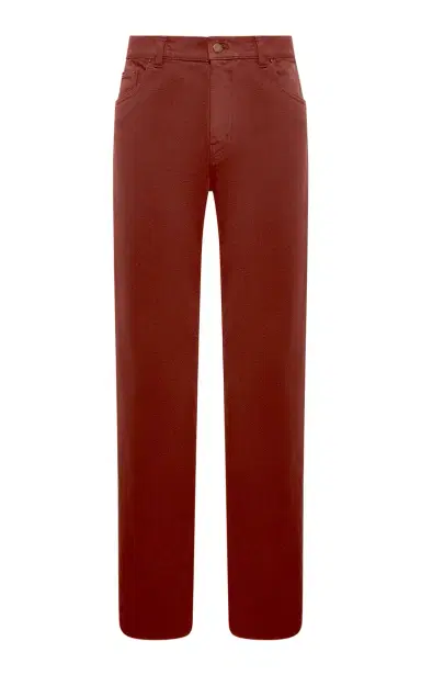 Gabriela Hearst Rey Straight-leg Five Pocket Pant in Burnt Sienna Recycled Cotton Denim | Thumbnail 1 Gabriela Hearst Rey Straight-leg Five Pocket Pant in Burnt Sienna Recycled Cotton Denim | Thumbnail 1