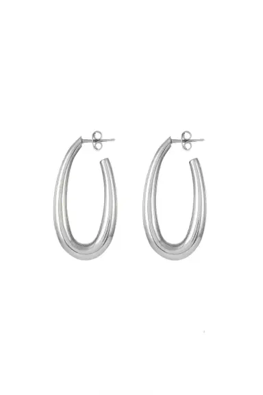 GABRIELA HEARST Large Drop Earrings in 18K White Gold | Thumbnail 1 GABRIELA HEARST Large Drop Earrings in 18K White Gold | Thumbnail 1