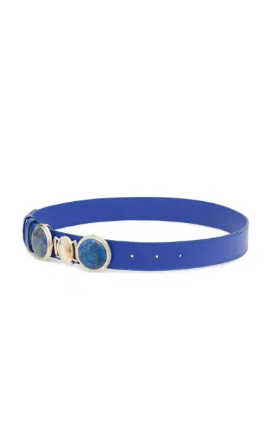 Gabriela Hearst Grange Stone Belt in Navy Leather | Thumbnail 2 Gabriela Hearst Grange Stone Belt in Navy Leather | Thumbnail 2