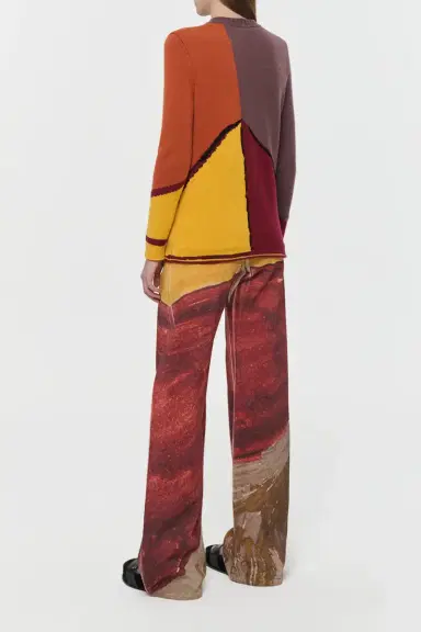 Gabriela Hearst Arcana Knit Sweater in Fire Multi Cashmere | Thumbnail 4 Gabriela Hearst Arcana Knit Sweater in Fire Multi Cashmere | Thumbnail 4