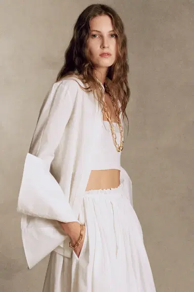 Gabriela Hearst Jataya Shirt in White Sea Island Cotton | Thumbnail 2 Gabriela Hearst Jataya Shirt in White Sea Island Cotton | Thumbnail 2