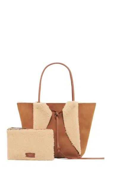 Gabriela Hearst Marija Tote Bag in Cognac Shearling | Thumbnail 3 Gabriela Hearst Marija Tote Bag in Cognac Shearling | Thumbnail 3