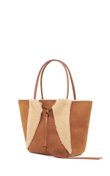 Gabriela Hearst Marija Tote Bag in Cognac Shearling | Thumbnail 4 Gabriela Hearst Marija Tote Bag in Cognac Shearling | Thumbnail 4