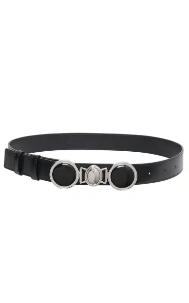 Gabriela Hearst Grange Stone Belt in Black Leather | Thumbnail 1 Gabriela Hearst Grange Stone Belt in Black Leather | Thumbnail 1